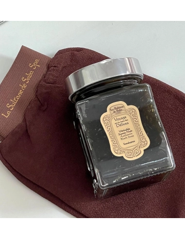 La Sultane de Saba Czarne mydło eukaliptusowe