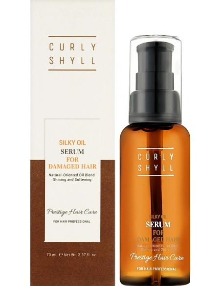 CURLY SHYLL Silky Oil Serum - Serum do włosów z proteinami jedwabiu 100 ml
