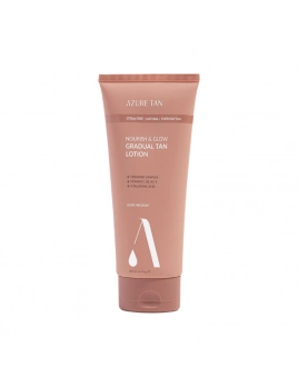 Azure Tan Nourish & Glow – stopniowo opalający balsam do ciała – light do medium, 200 ml
