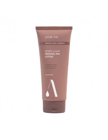 Azure Tan Nourish & Glow – stopniowo opalający balsam do ciała: od medium do dark, 200 ml