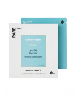 Rare Paris Carbone Glacé Purifying Face Mask - Zestaw oczyszczających masek w płachcie – 5 szt.