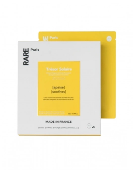 Rare Paris zestaw Trésor Solaire – 5 kojących masek w płachcie